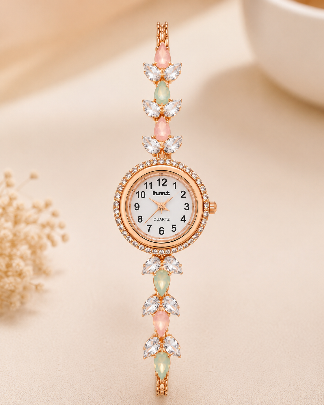 Blossom Rose Gold Adjustable Tassel Bracelet Watch