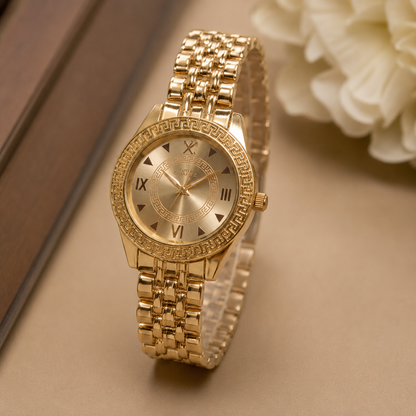 Golden Roman Heritage Luxury Watch