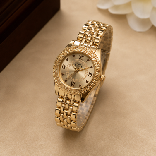 Golden Roman Heritage Luxury Watch