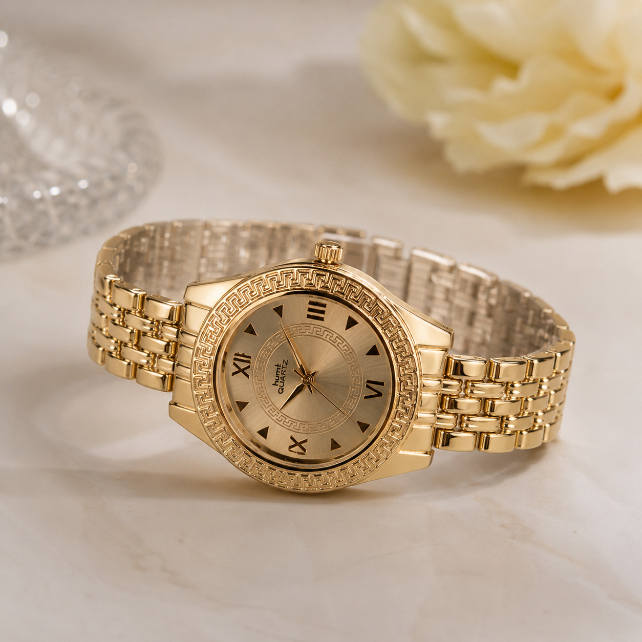Golden Roman Heritage Luxury Watch