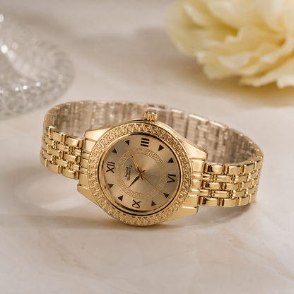 Golden Roman Heritage Luxury Watch