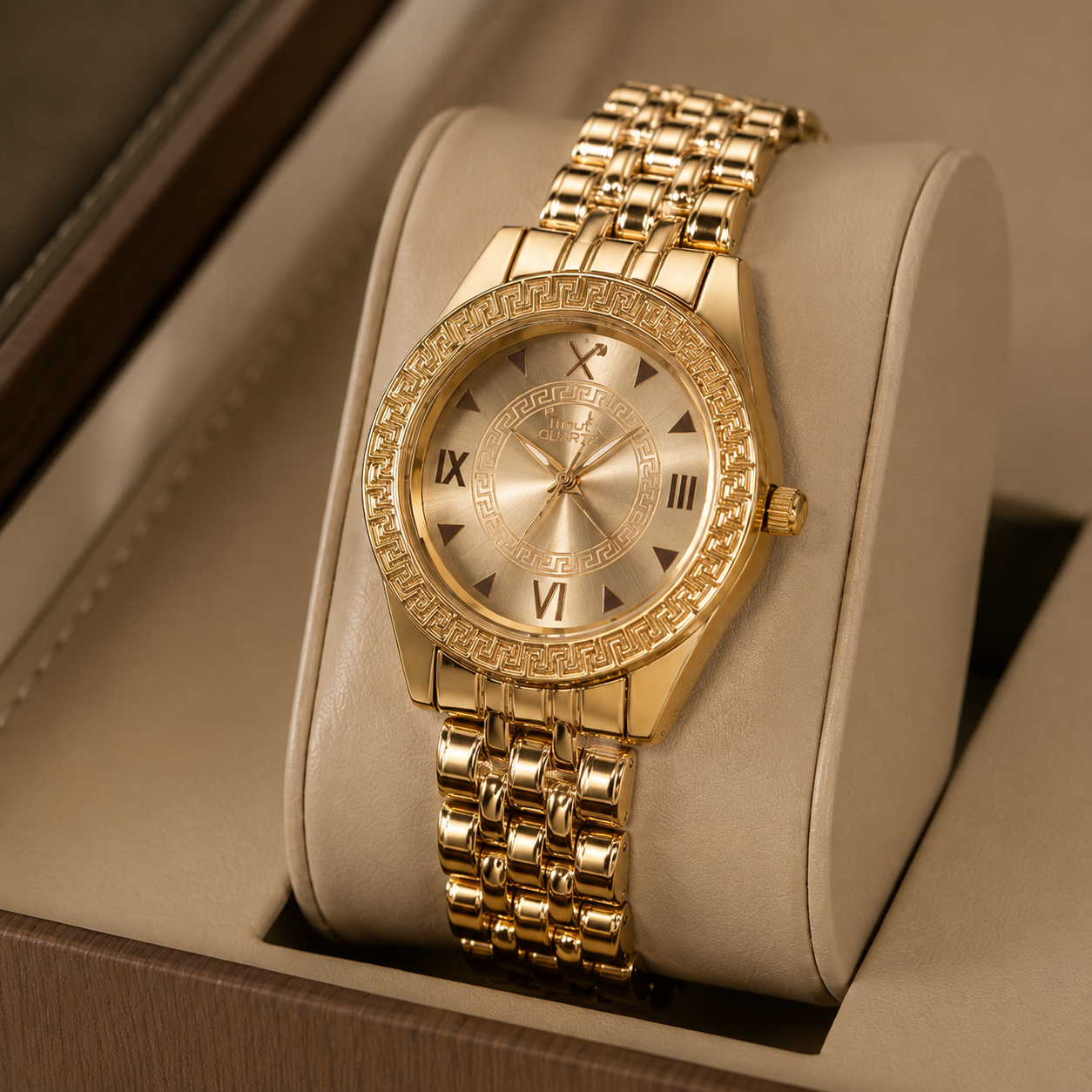 Golden Roman Heritage Luxury Watch