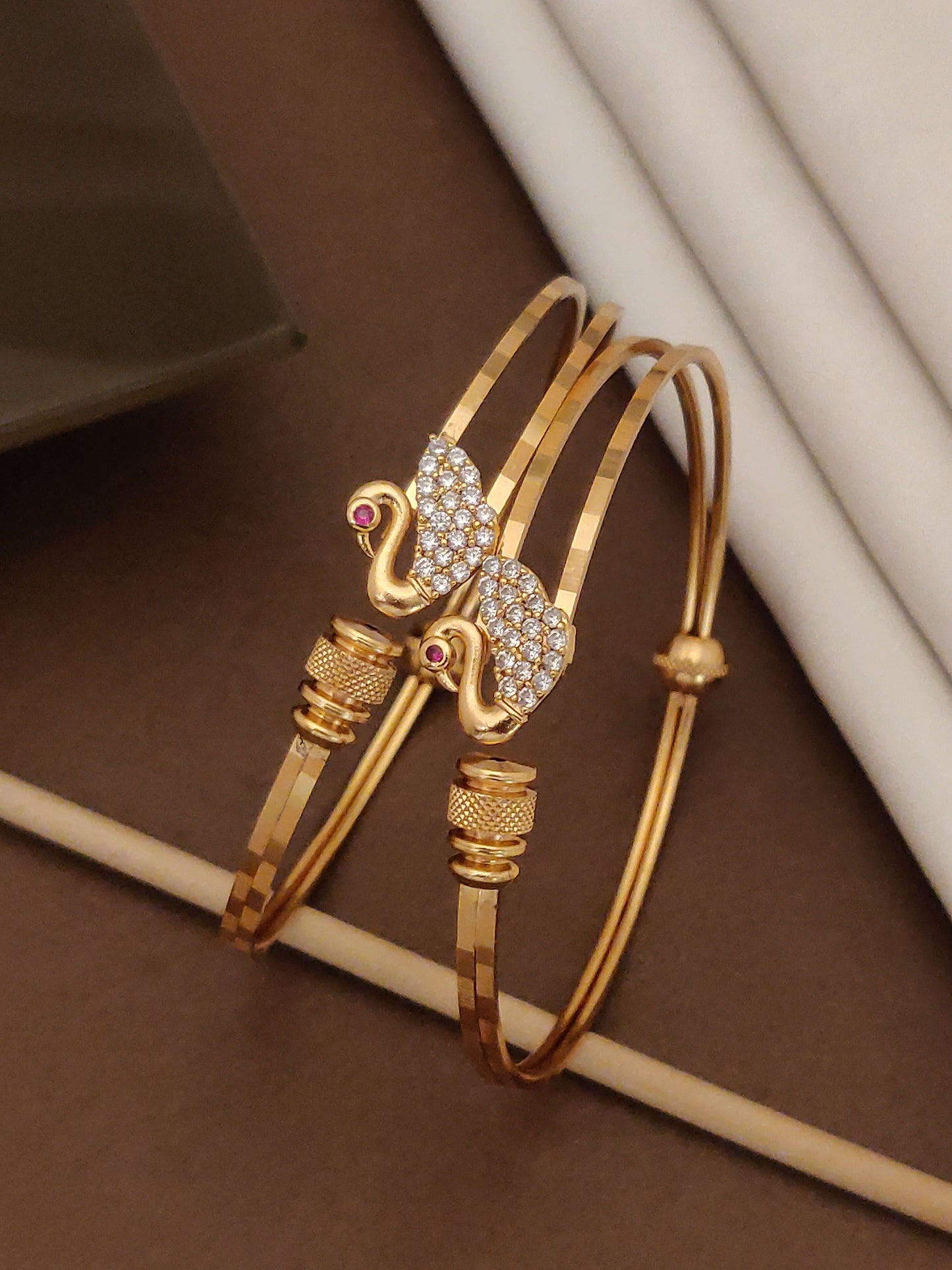 Micro Gold Plated Premium Quality Gold Plated And Diamond Studded Pendant with 18 Inches Chain with Adjustable Kadli Combo